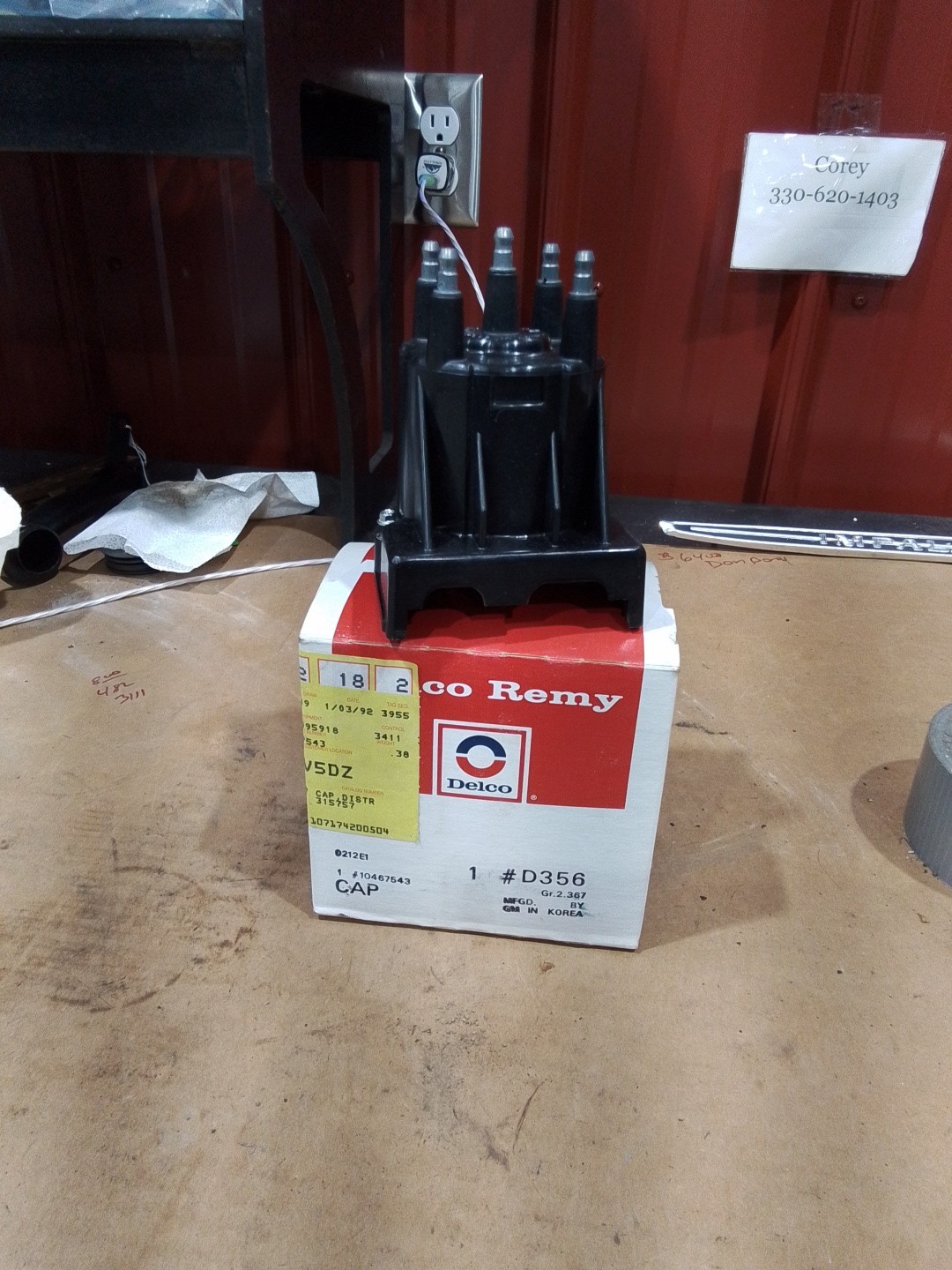 NOS GM 10467543 DELCO REMY D356 1.6L 1.8L 4 DIST. CAP CYL 1987-94 CHEVY GEO