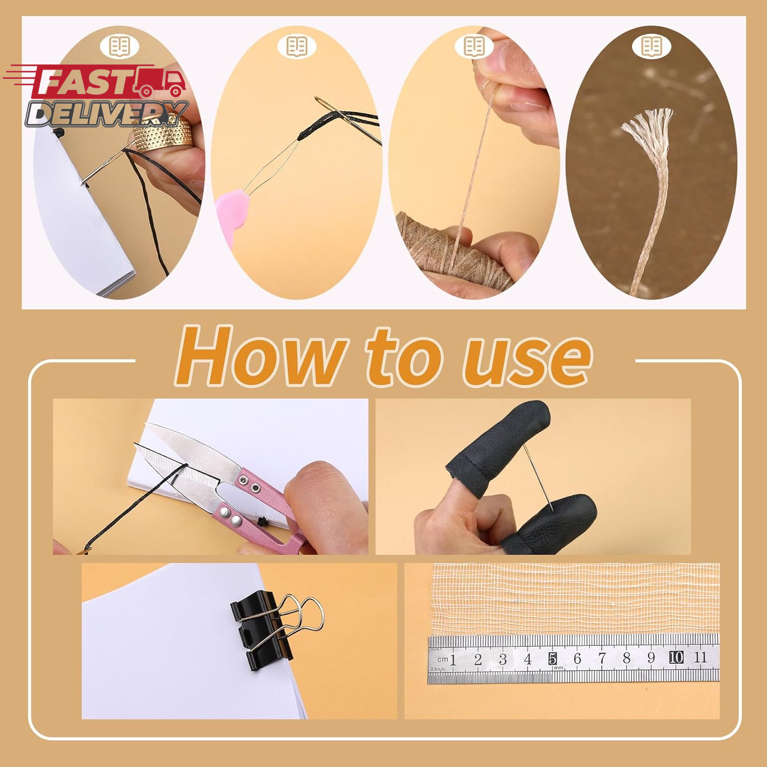 33 Pcs Book Binding Kits 4 Pcs Bone Folder Paper Creaser Paper Folding Tool Book