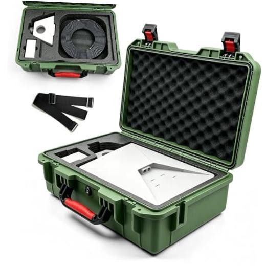 Waterproof Hard Case for Starlink Mini - Custom Foam Starlink Mini Dish