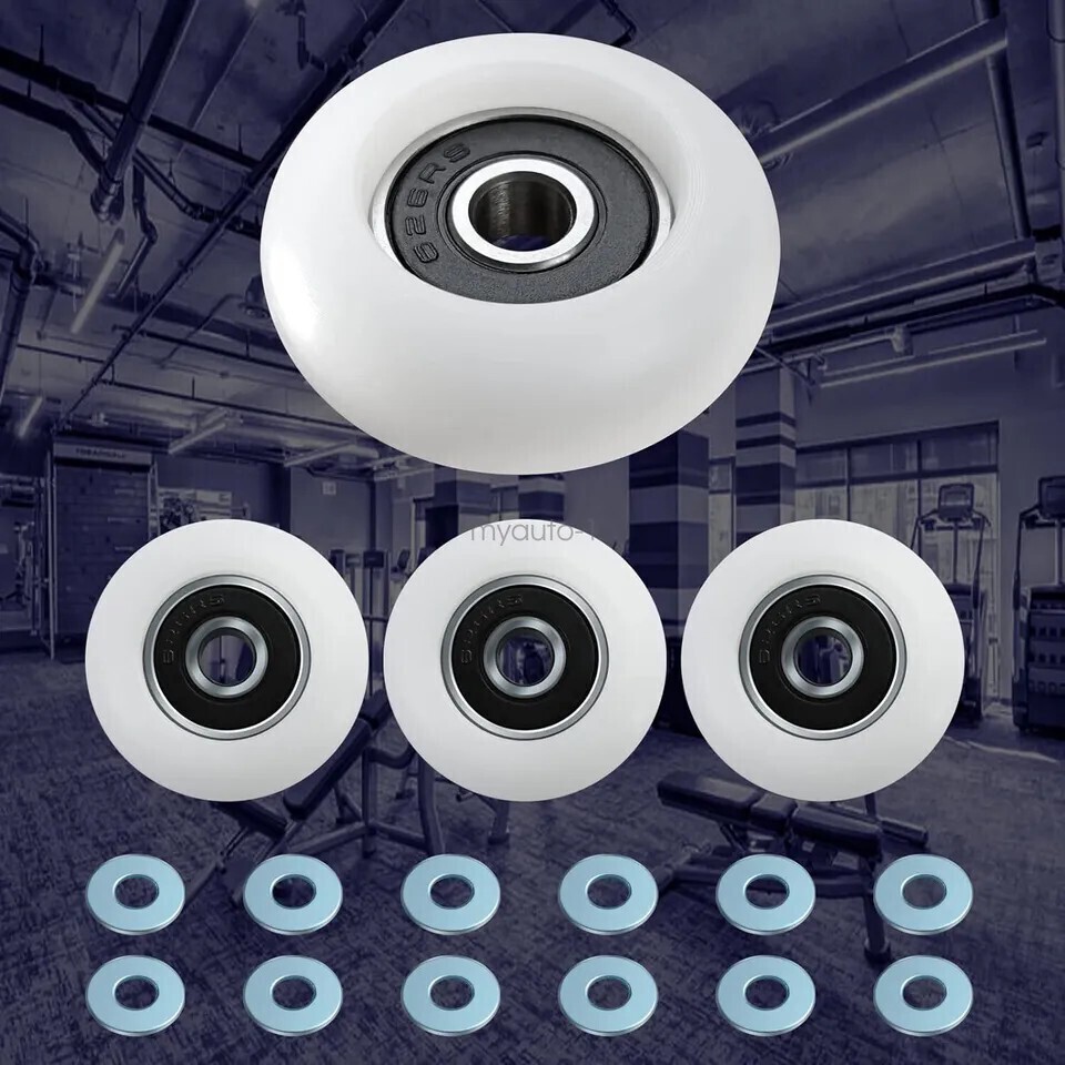 Total Gym Replacement Set of 4 Wheels/Rollers for Some 3000xl Models 2000, 3000