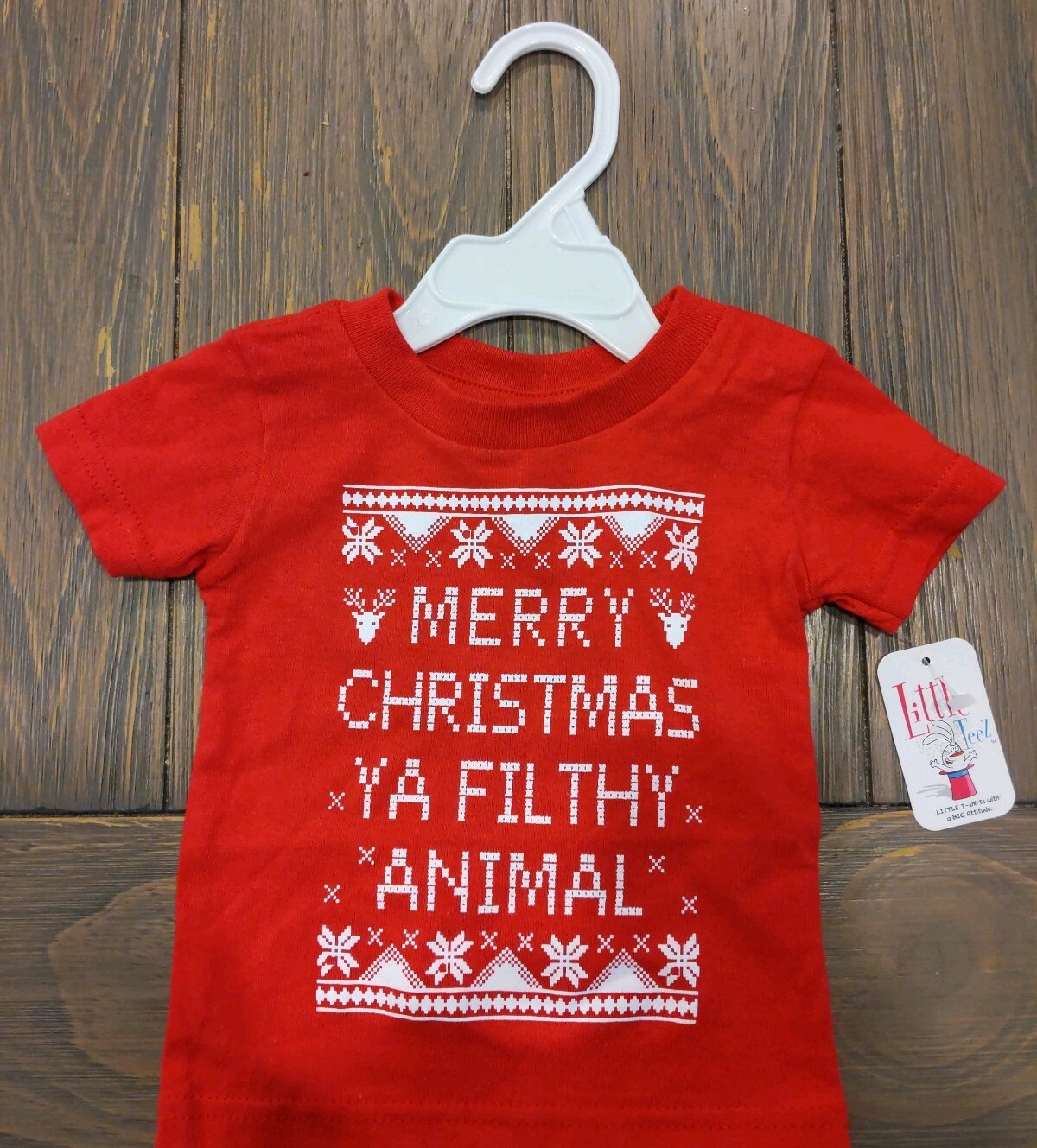 Baby 6 Months Merry Christmas Ya Filthy Animal Xmas Outfit Red Home Alone Infant
