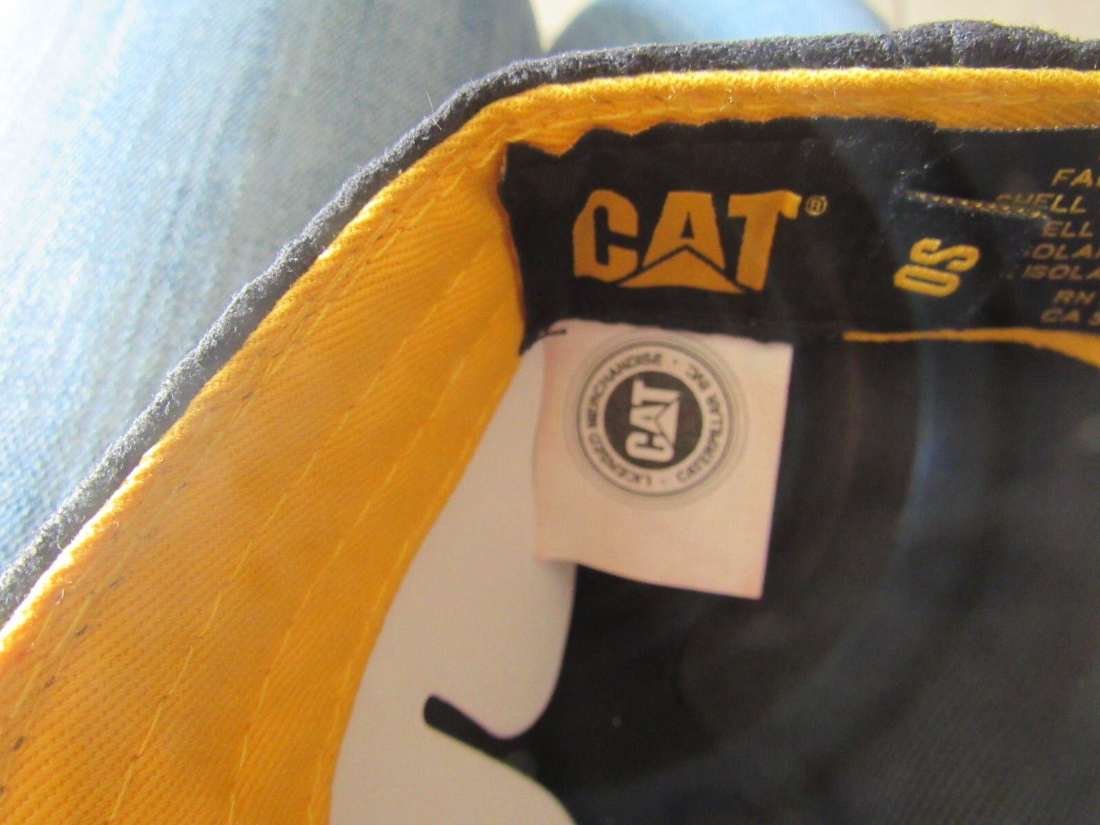 Licensed CAT Caterpillar Construction Equipment Cap Hat - Black-One Size (G 3)