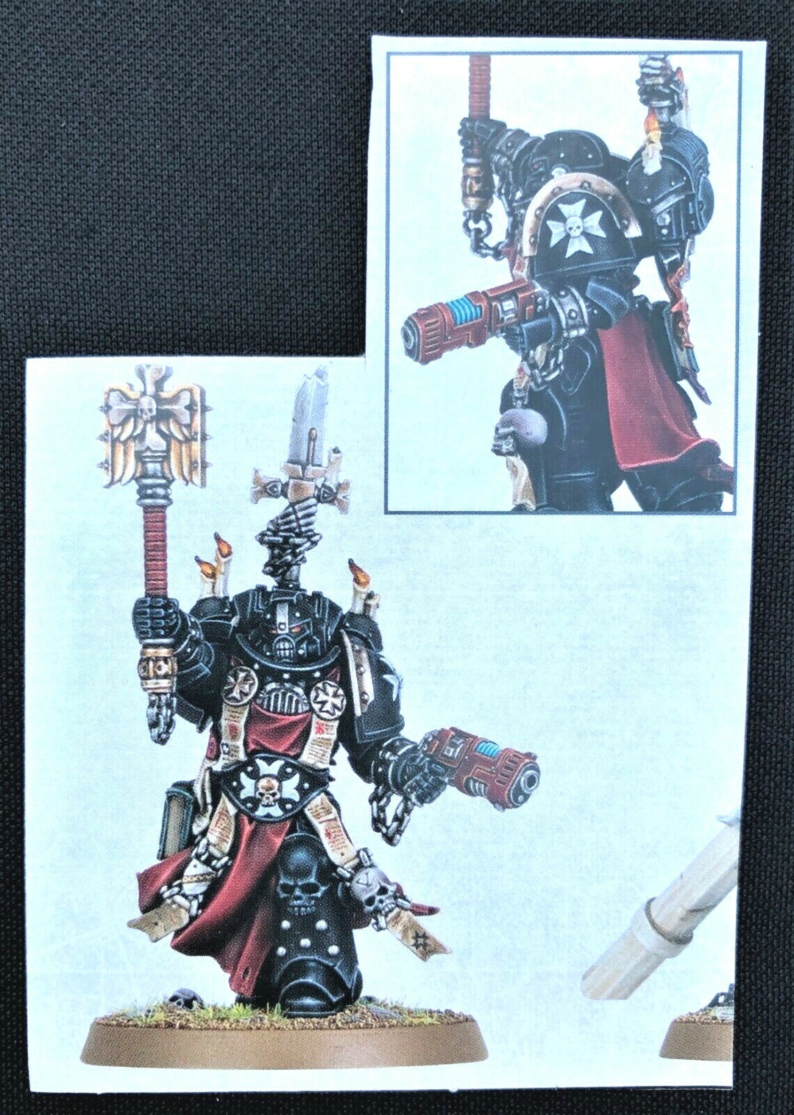 Warhammer 40K Grimaldus Chaplain Black Templar Primaris Space Marines