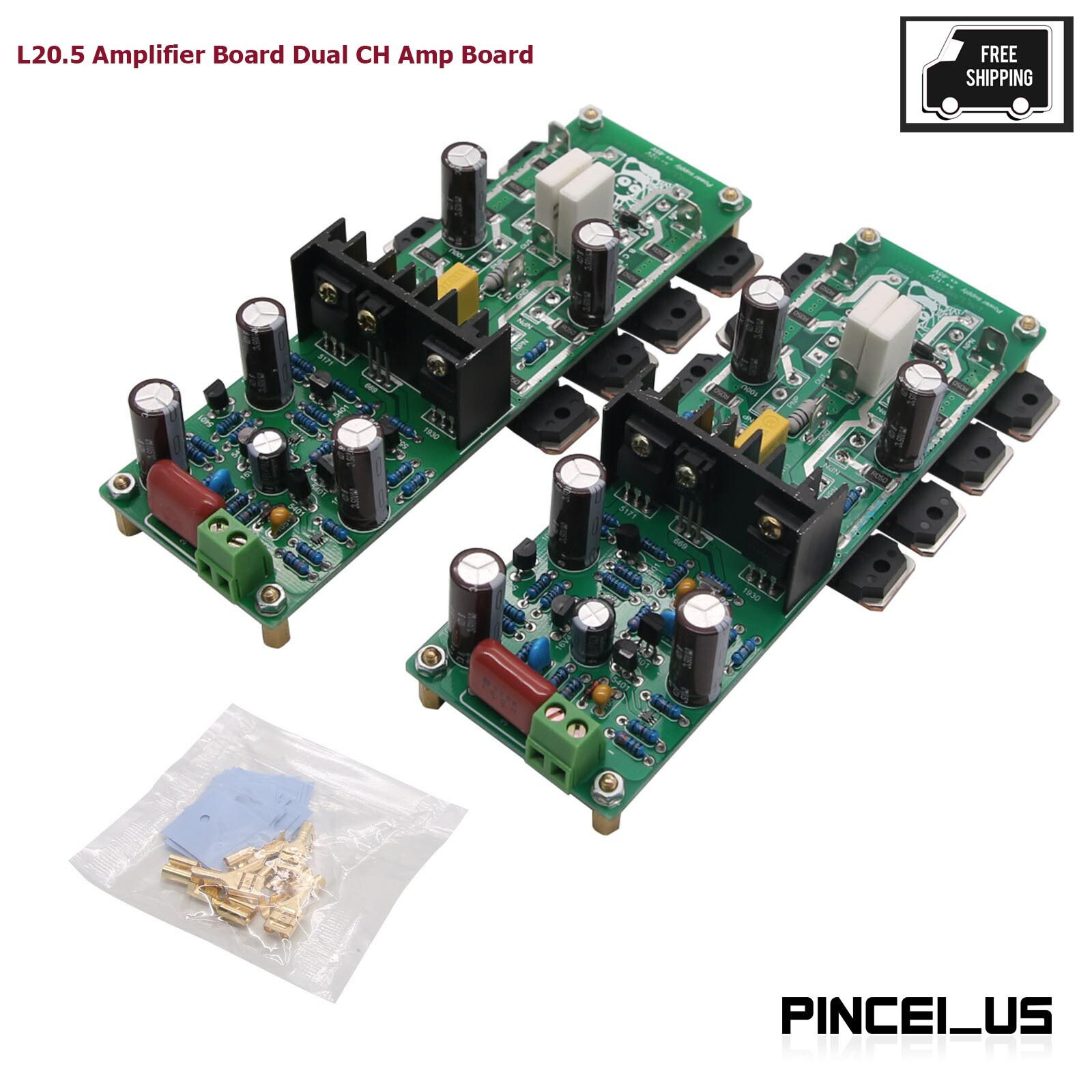 L20.5 Amplifier Board Dual CH Amp Board KEC KTB817 KTD1047 THD 0.0015% pc66
