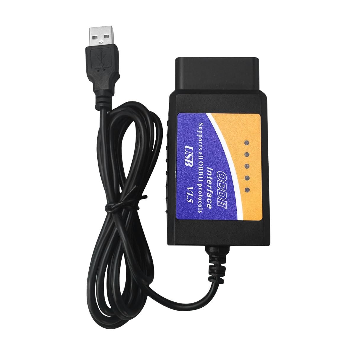 ELM327 OBD2 Scanner Diagnostic Tool USB Adapter Car OBDII Scan Tool Code Reader