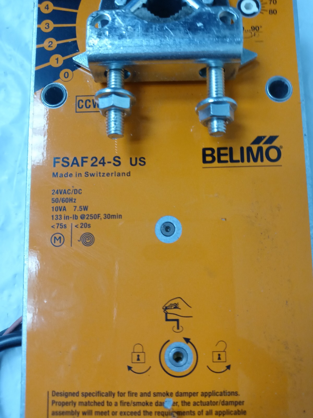 Belimo FSAF24-S US Fire and Smoke Actuator