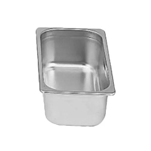 Thunder Group STPA3144 1/4 Size 24 Gauge Stainless Steel Steam Pan - 4" Deep