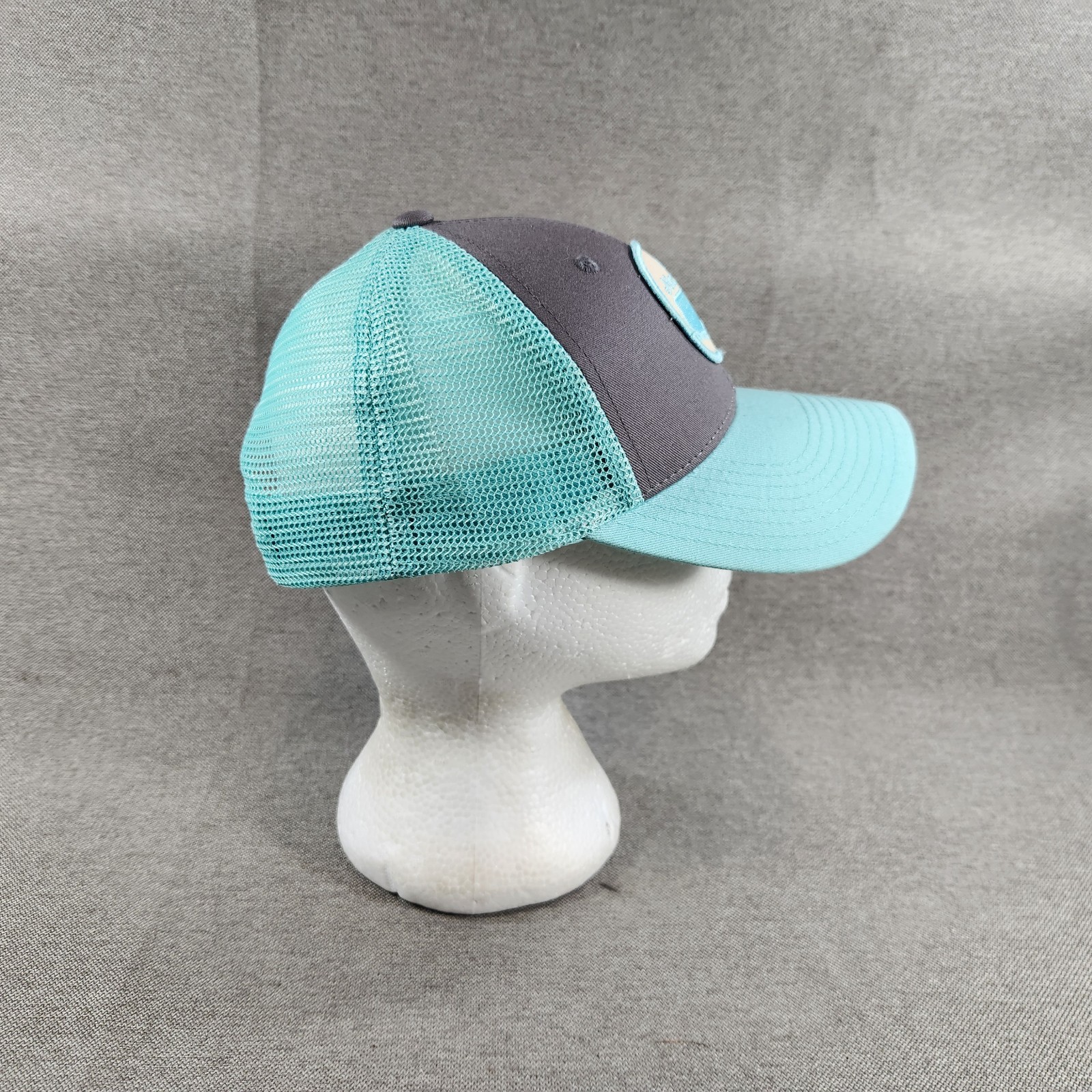 Masters American Needle Blue Logo Patch Mesh Trucker Snapback Cap Hat