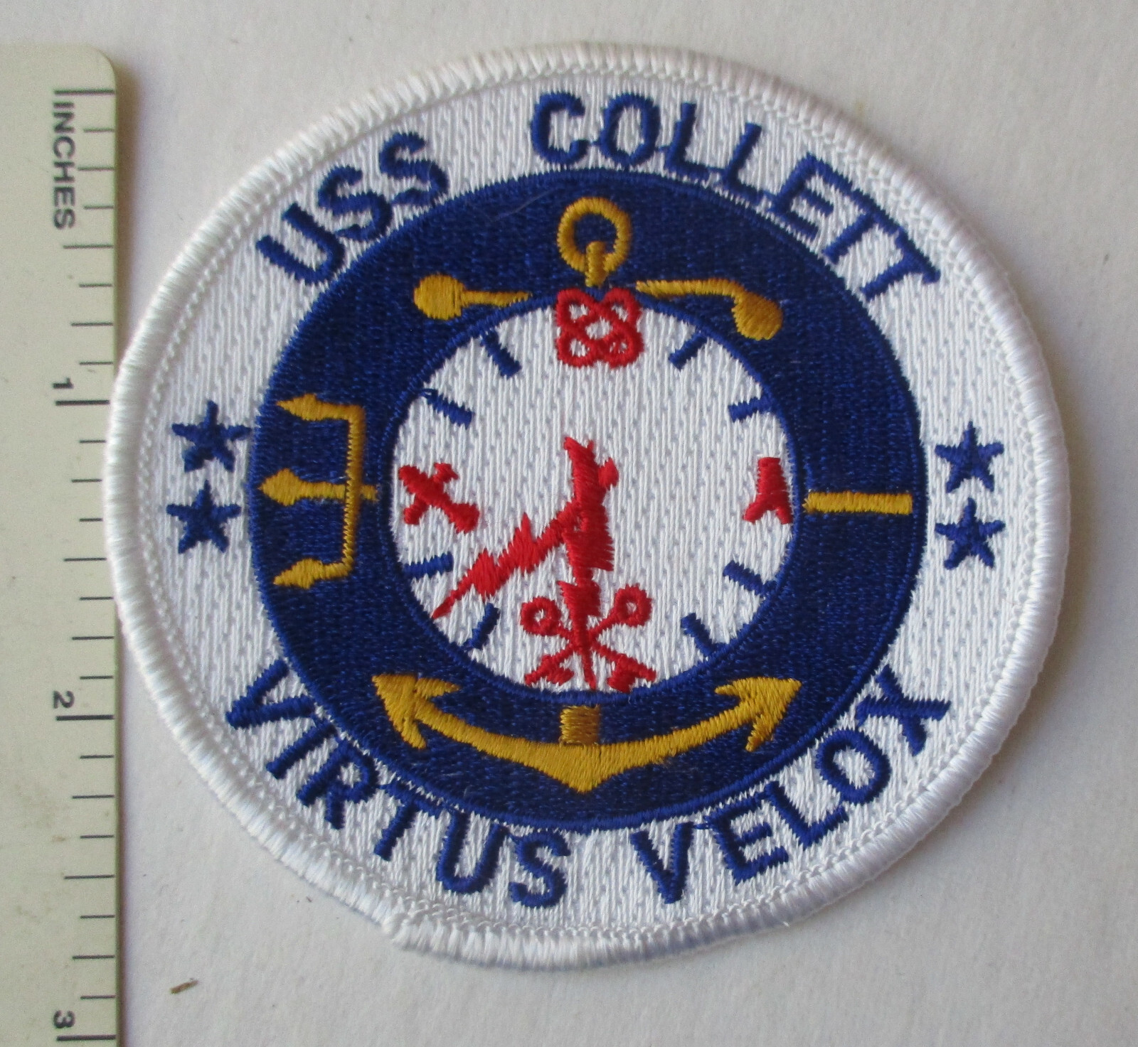 Original Vintage USS COLLETT DD-730 US NAVY SHIP PATCH
