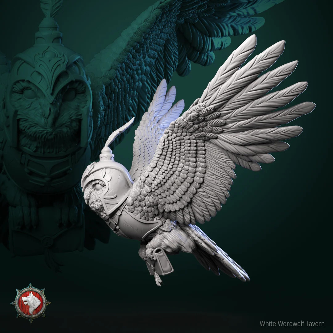 Messenger Owl - Resin Tabletop Miniature