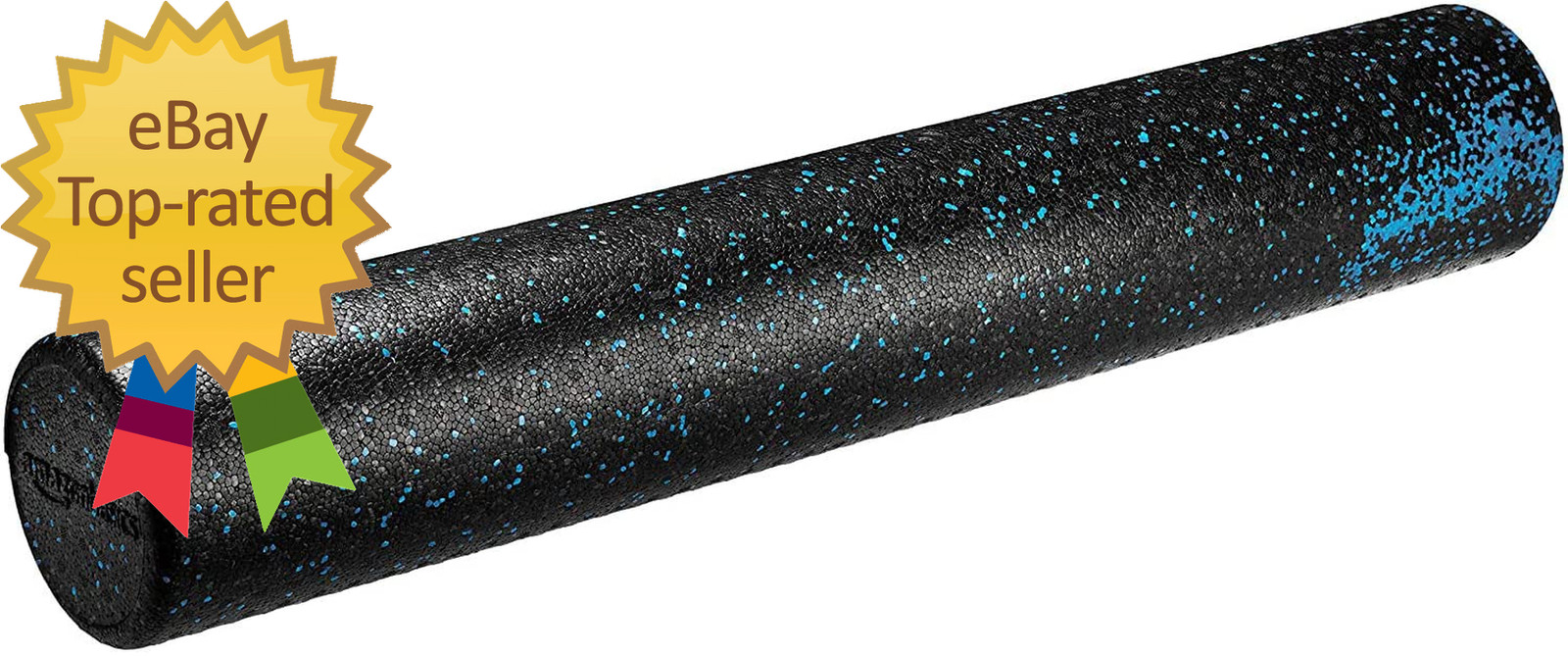 High Density Foam Roller for Exercise and Recovery 36 Inches Blue Speckled