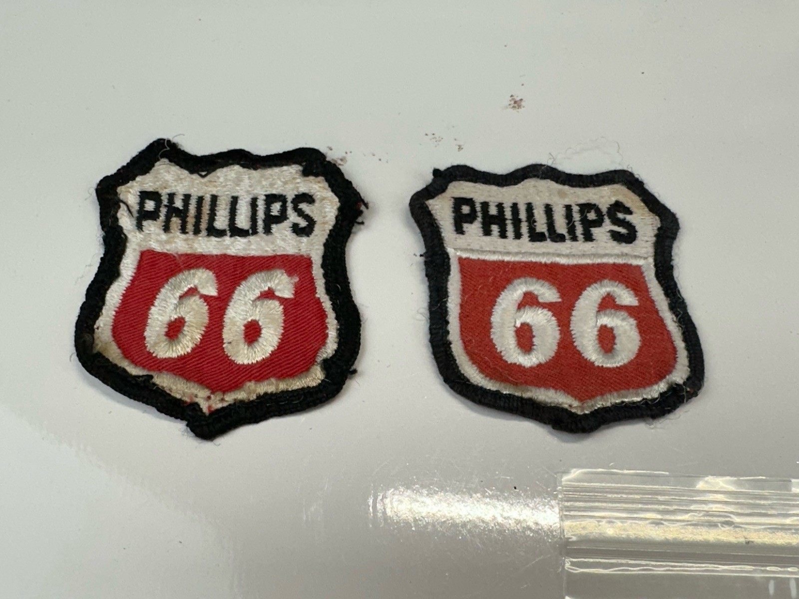 LOT OF 2 GAS & OIL Vintage PHILLIPS 66 PATCHES PATCH Service Station Uniform