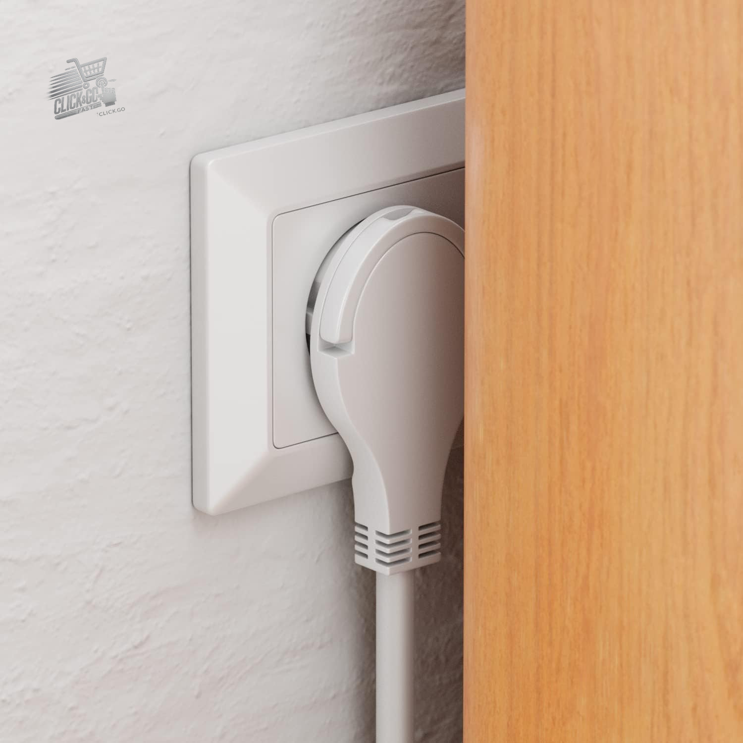 3 Outlet Compartments With Flat Connector Electrical Cable for Inter