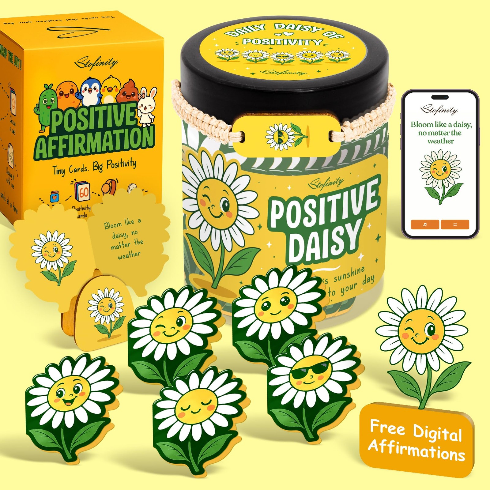 Stofinity Positive Daisy Gifts For Women - Emotional Support