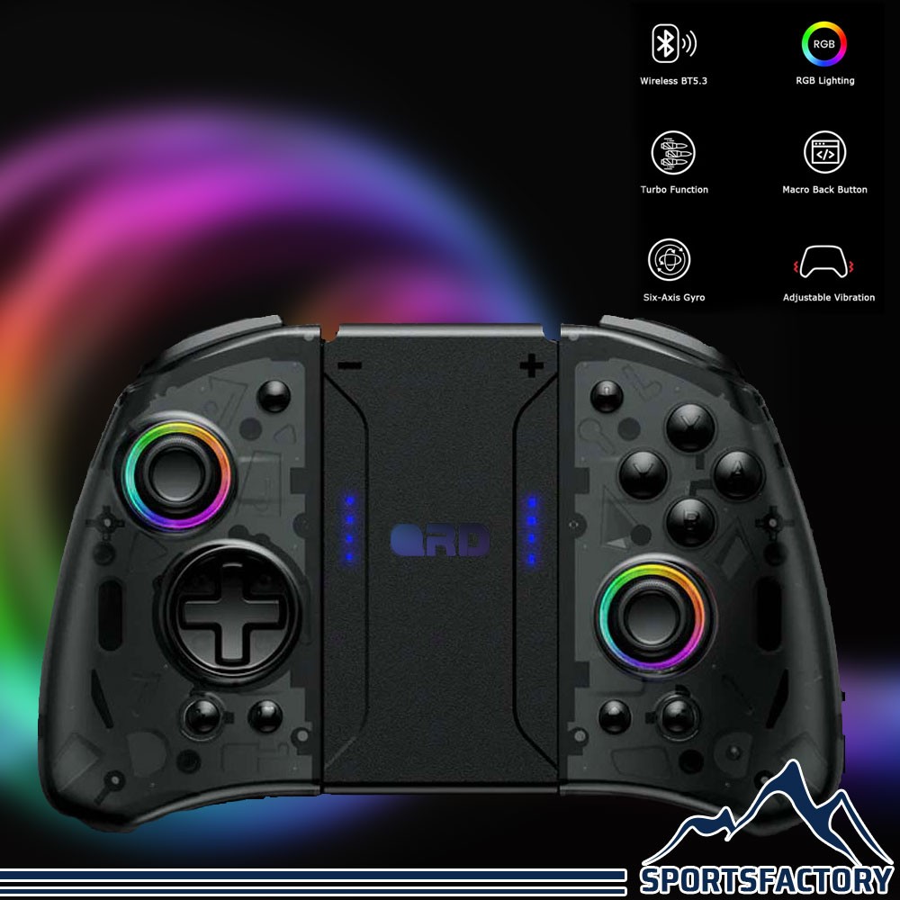 QRD Stellar T5 Wireless Controller Joy-pad for Nintendo Switch Pro Lite OLED PC
