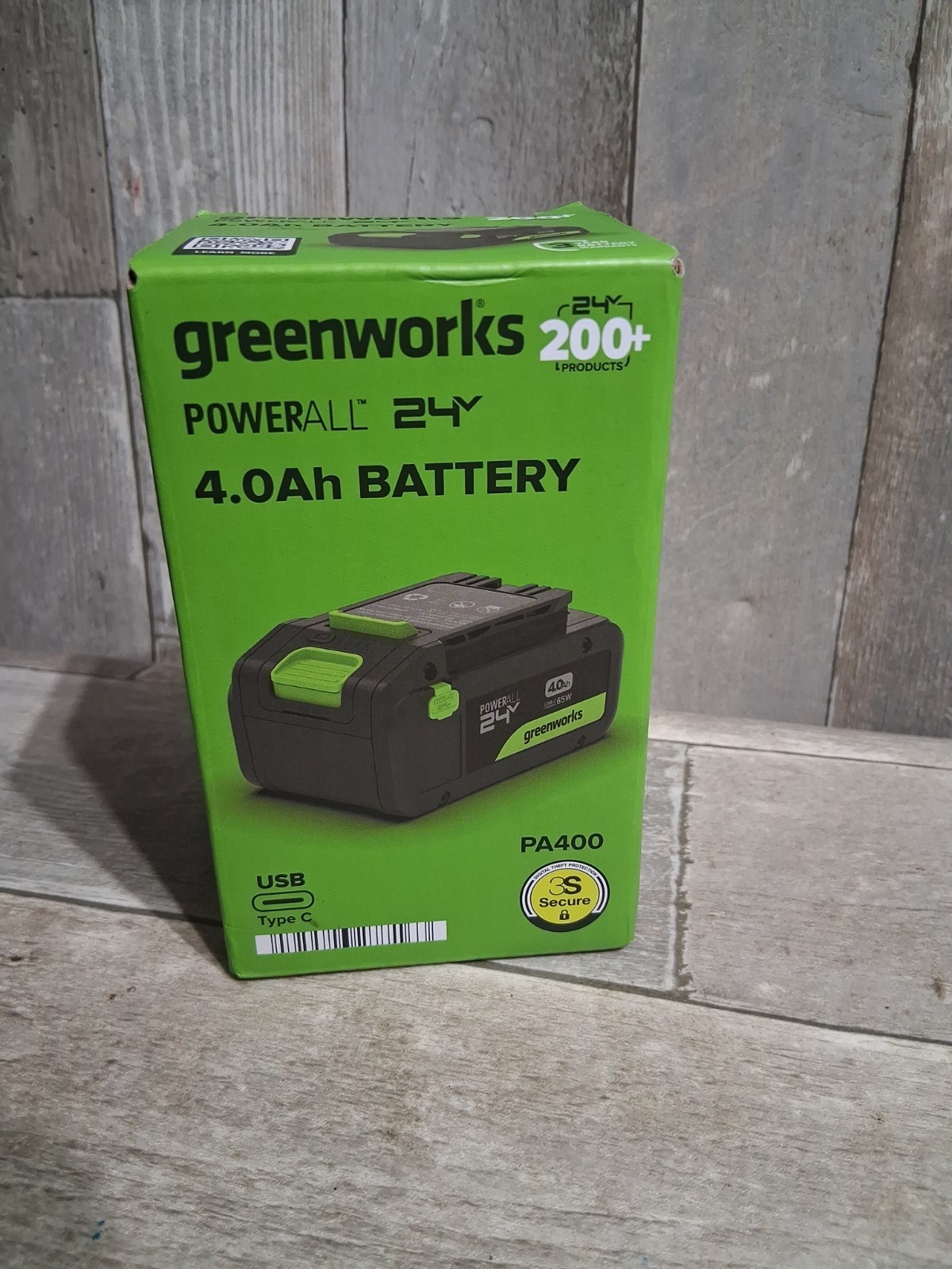 New Greenworks Lithium Ion Battery 24V 4.0Ah Type C Enabled PA400