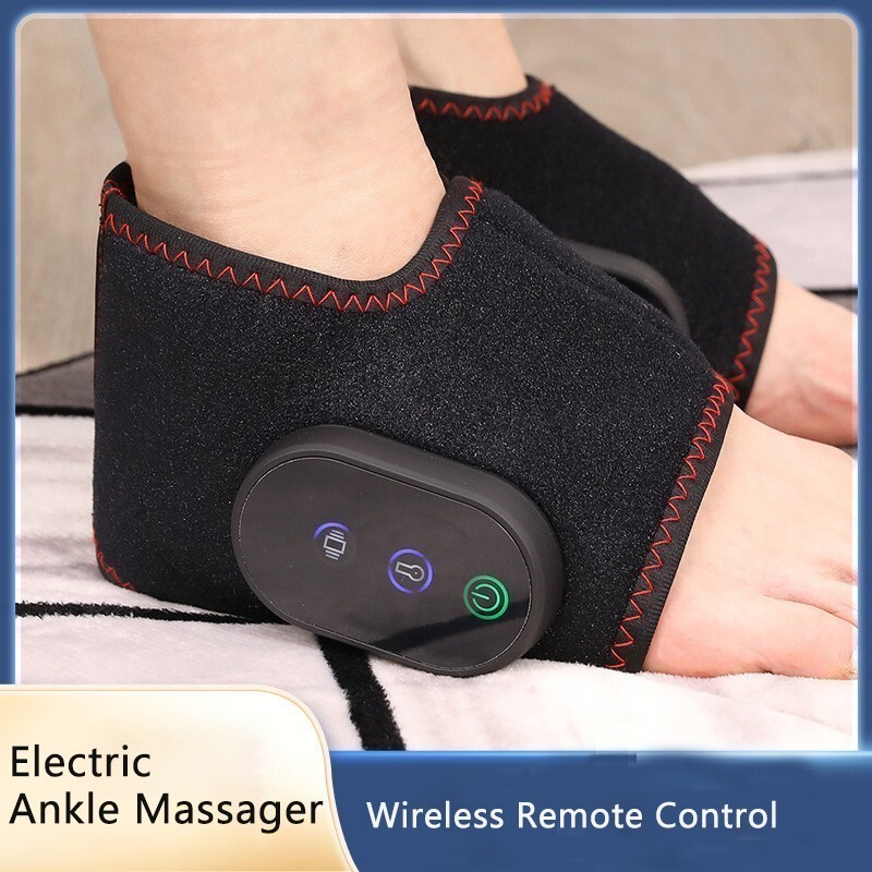 2Pcs Electric Foot Ankle Massager for Pain Relief 3 Modes Vibration Hot Compress