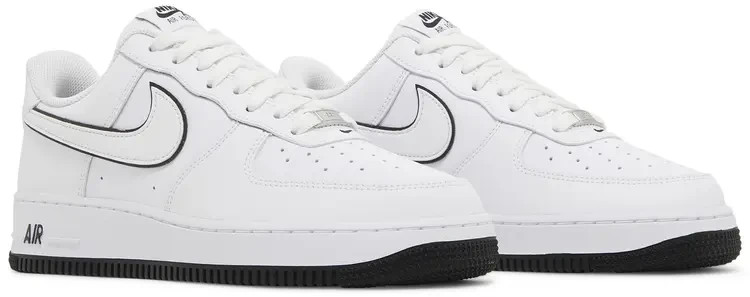 Size 8.5 - Nike Air Force 1 '07 White Black Outline