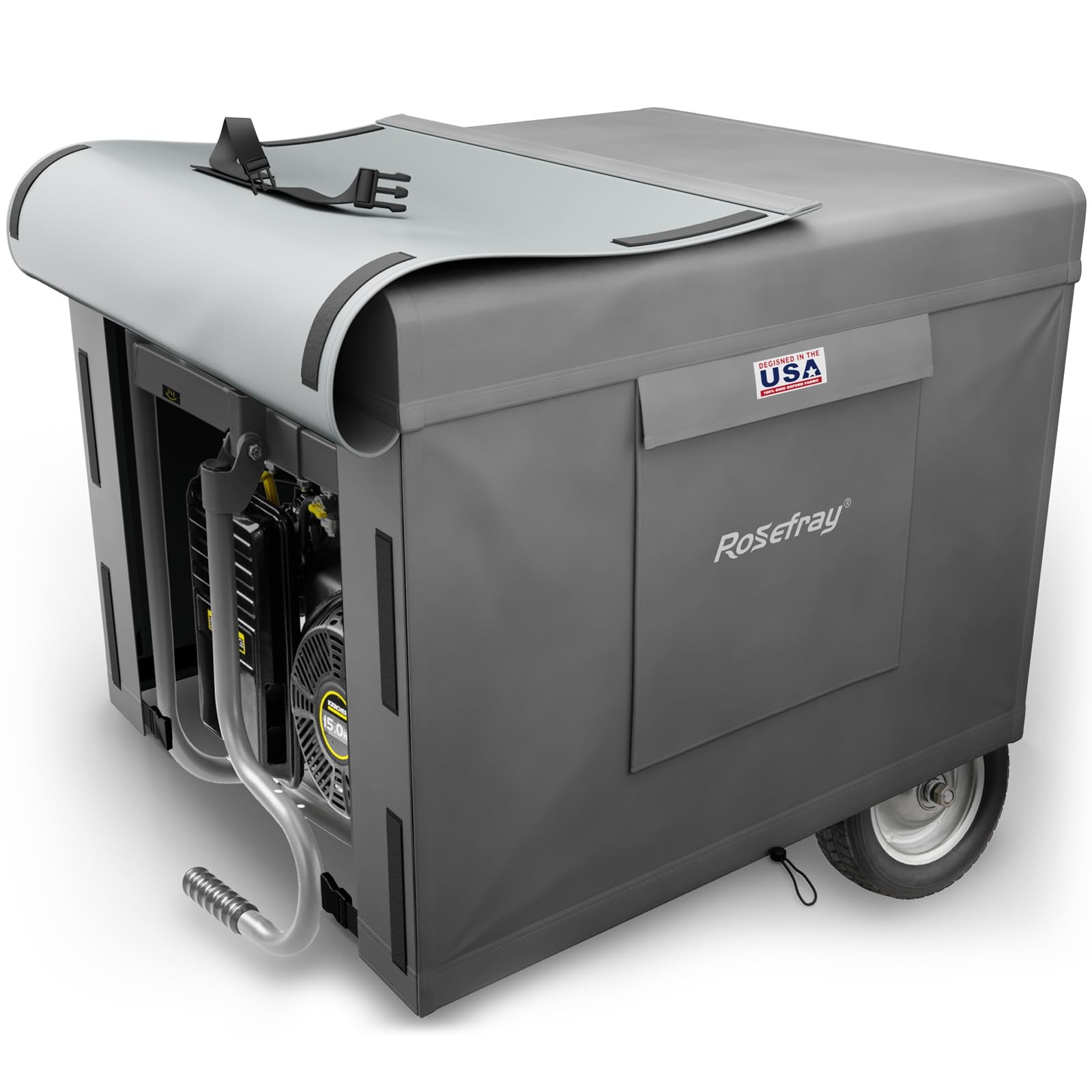 Generator Cover-32”Lx24”Wx24”H,600D Heavy Duty Waterproof, Small Outside Equi...