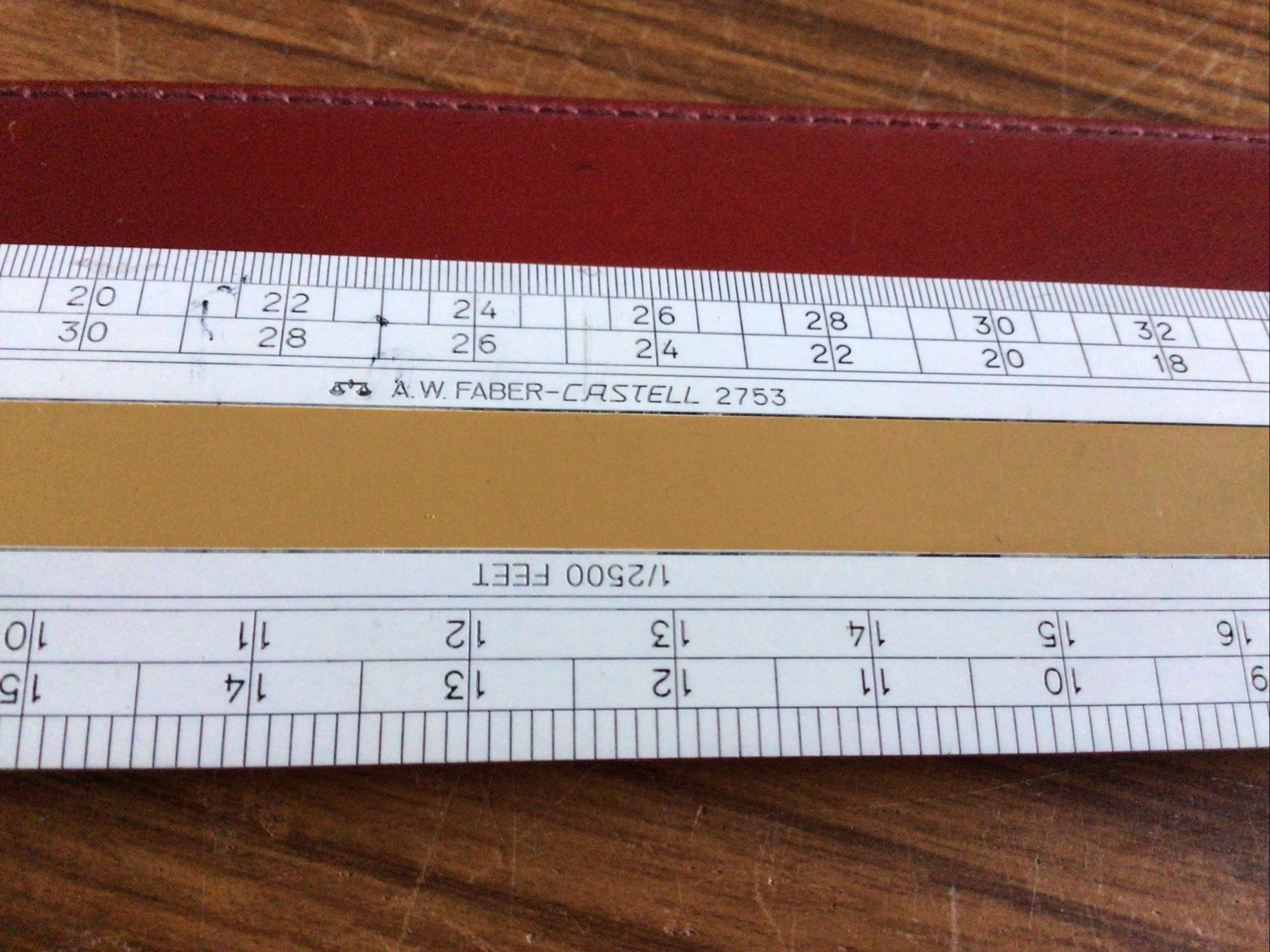 Scale Rule Faber Castell 2753~ Draughtsman Architect In Case