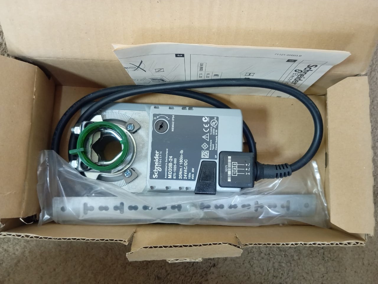 Schneider Electric / Damper Actuator / MD20B-24 / 875-1025-000 / 24VAC/DC, 20Nm
