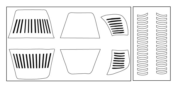 SW Stormtrooper Helmet Paint Masking Templates Cosplay Costuming