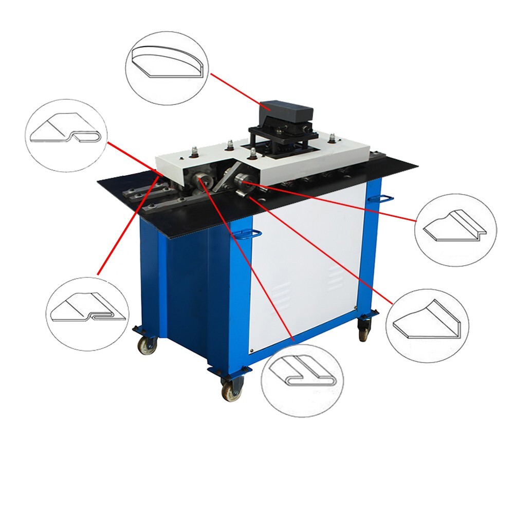 220V Electric Sheet Metal Seamer Seam Rolling Former for  Aluminum etc. Usage