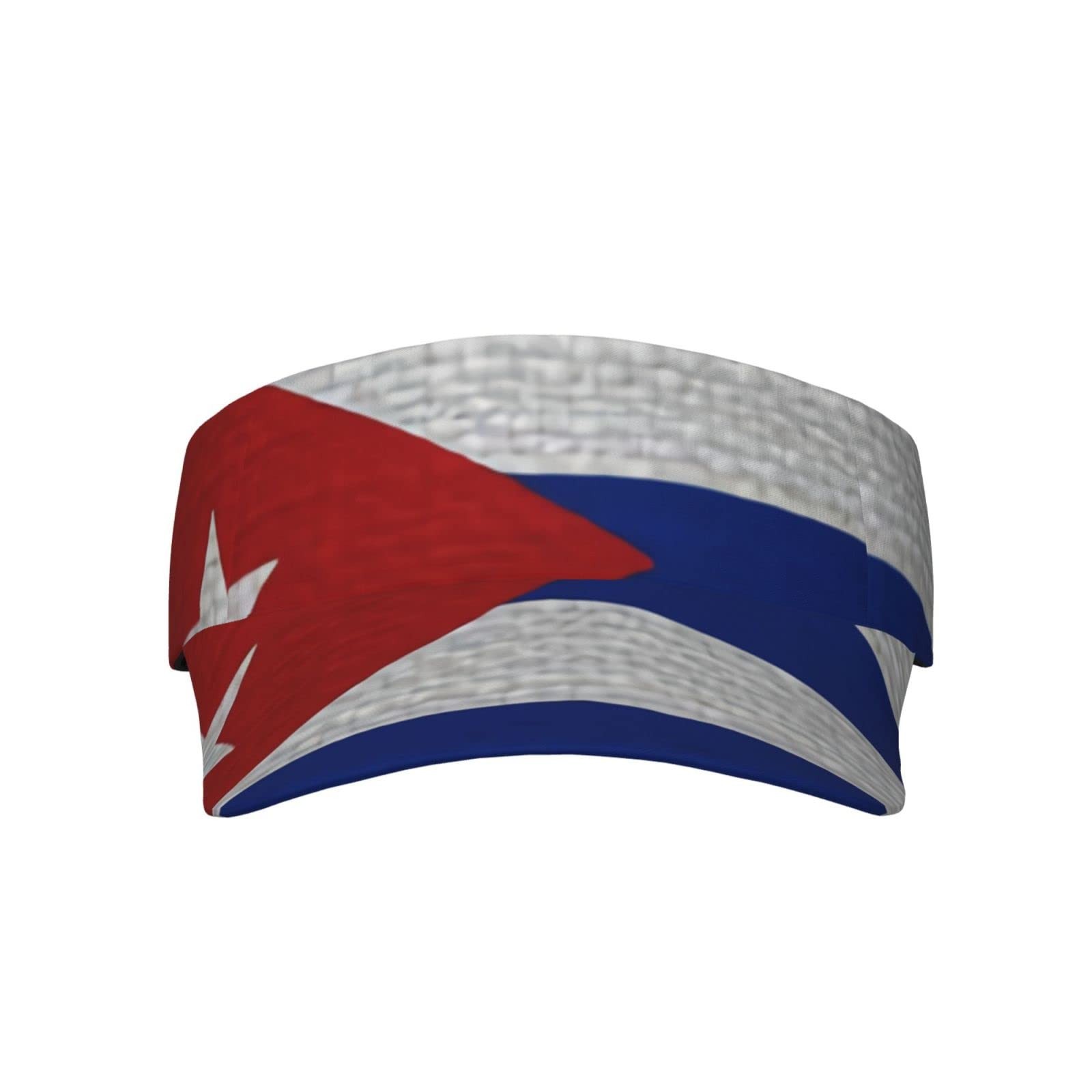Cute Funny Cuba Flag Hat Women Men Adjustable Flag Sport Sun Visor Hat Summer...
