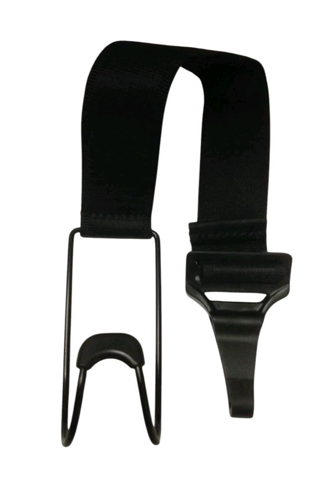 Travelpro J-Hook Luggage Strap Black With Spring Clip End & LOCK