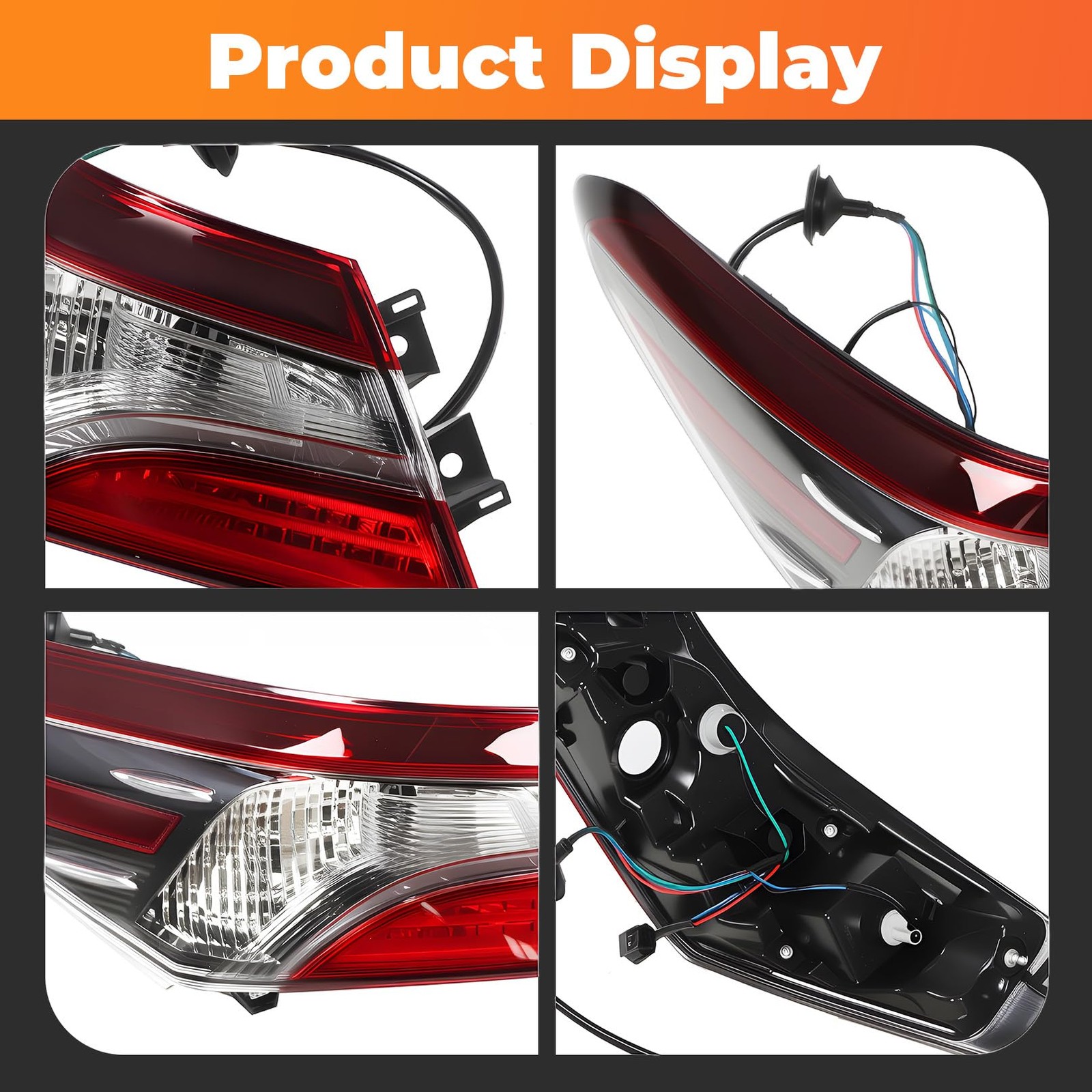 Outer Tail Light Driver Side Compatible with Camry LE SE 2021 Left