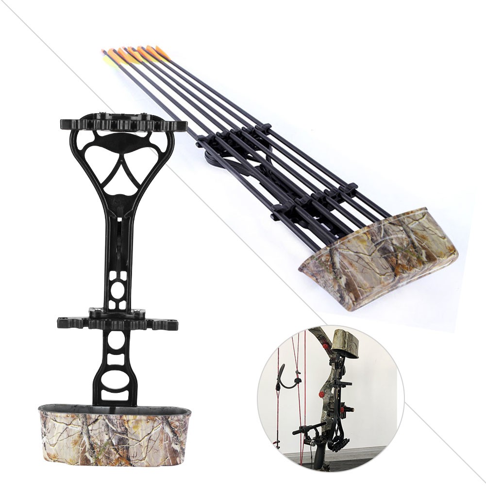 Archery Quiver Black Accessory Universal For Compound Bow Hunting Shooting