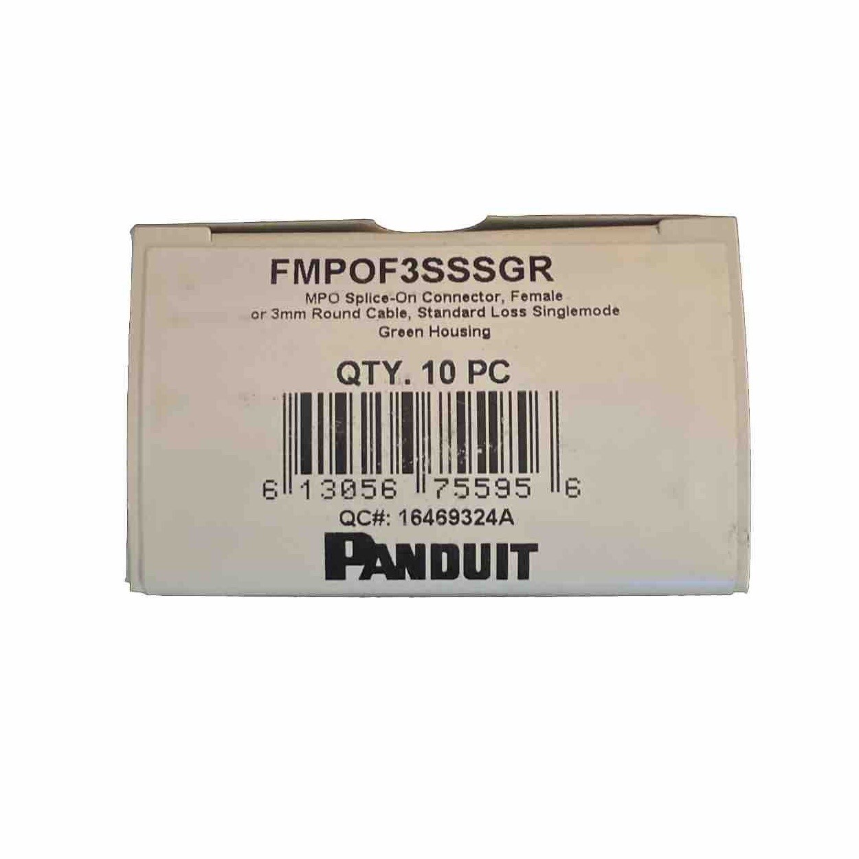 Panduit FMPOF3SSSGR Fiber LC-UPC SPLICE-ON Connectors SINGLE MODE (10) Pc Green