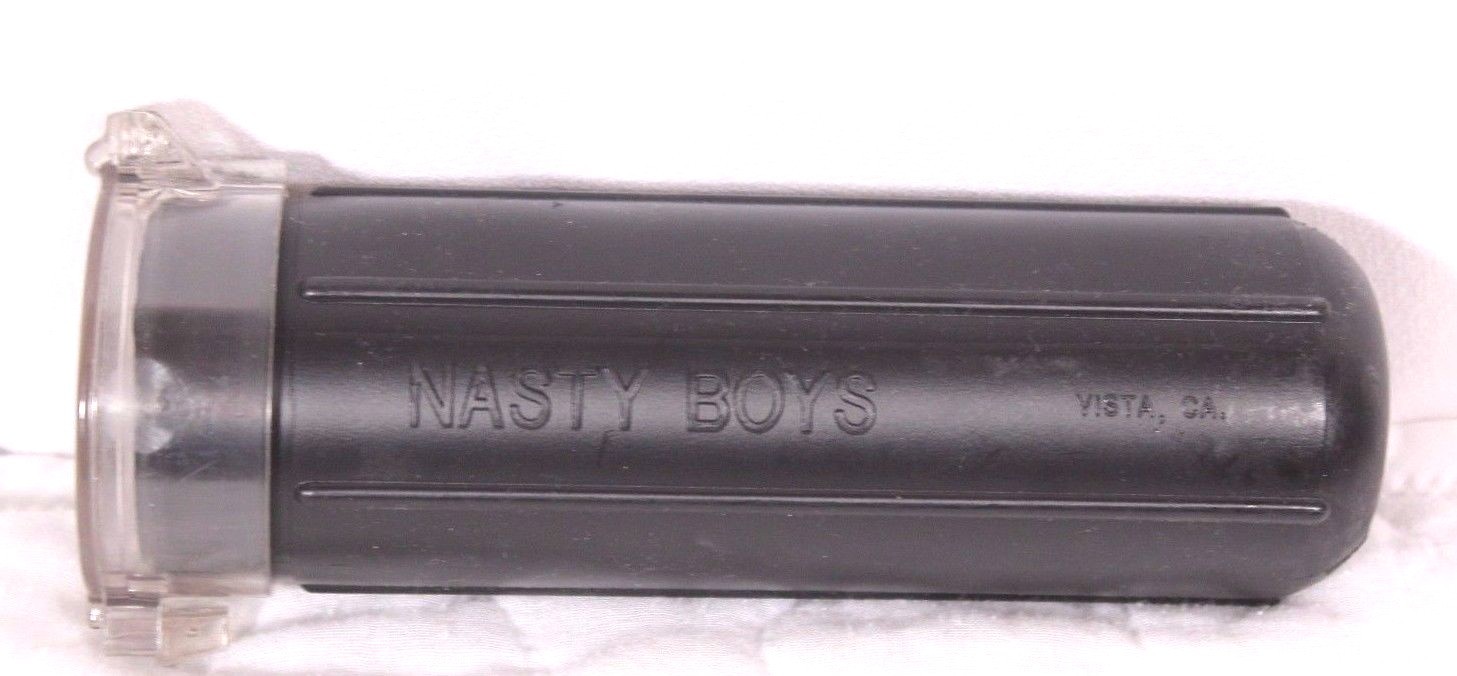 Lot of 4 Nasty Boys Paintball Pods Clear Tops Appx 7.5 x 2.5" Old School