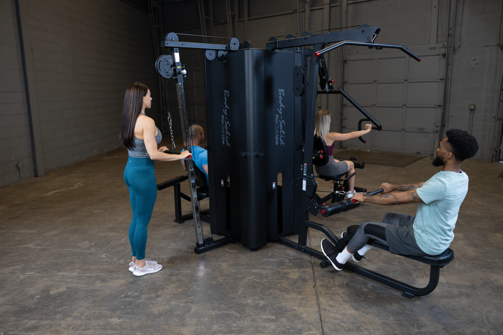 Body Solid S1000 Commercial Four Stack Gym Multi Station Selectorized Machine