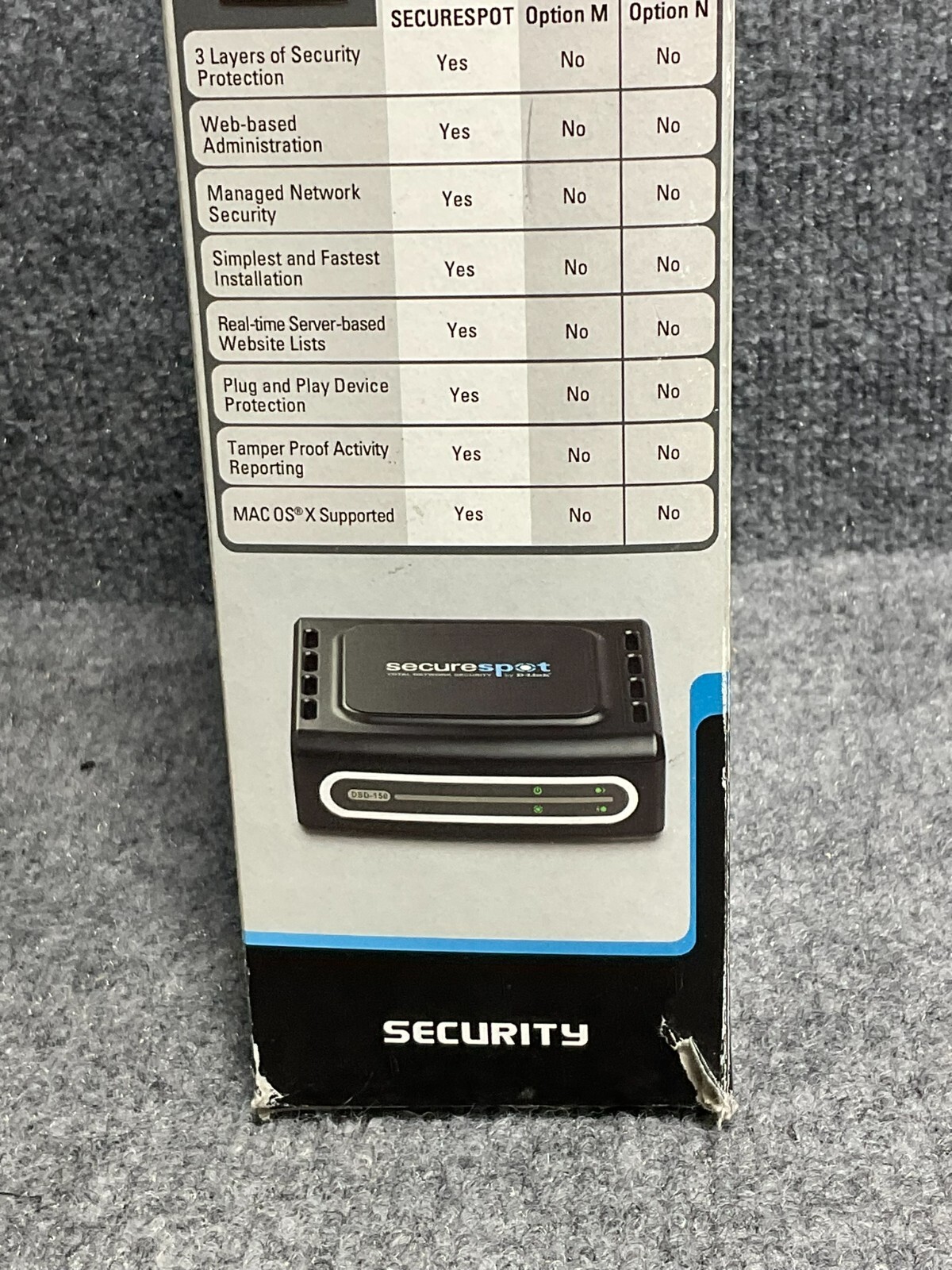 D-Link SecureSpot Internet Security Firewall 4 PC Used