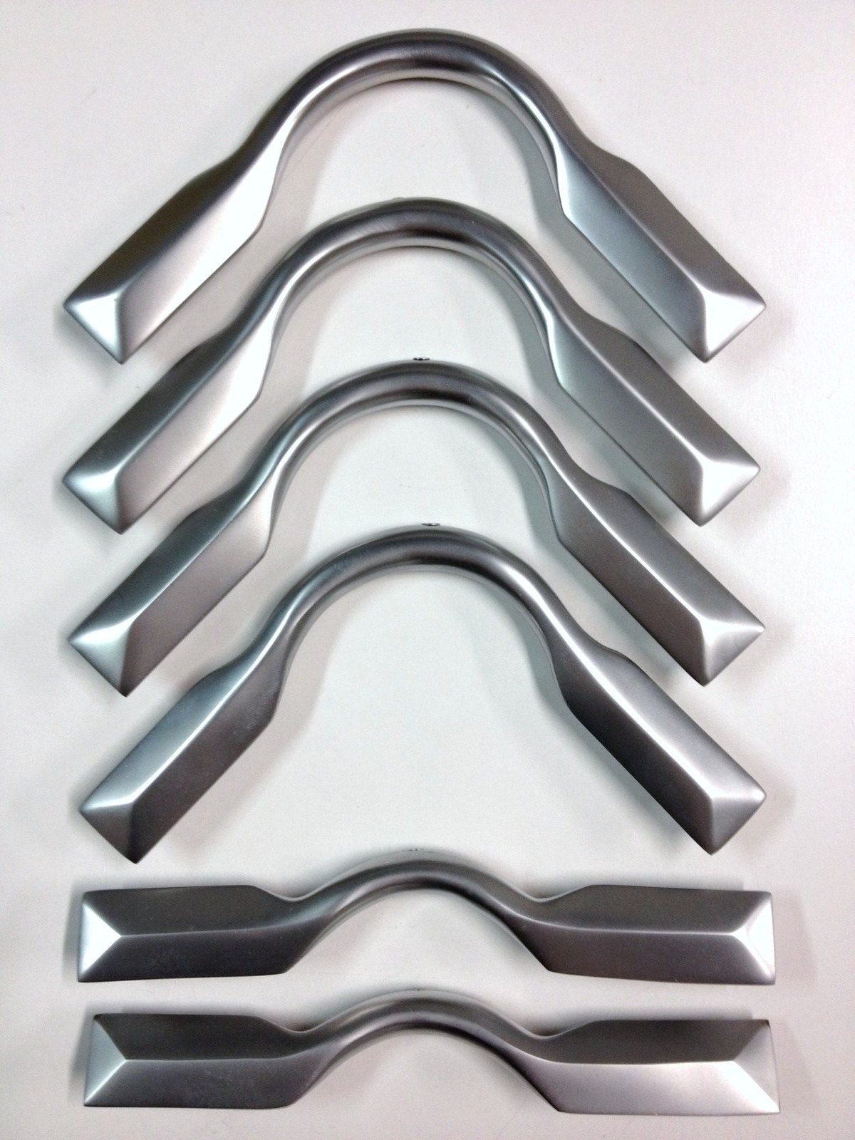 QUALITY SOLID Pool Snooker Table SATIN CHROME Pocket Brackets Heavy boss Chisel