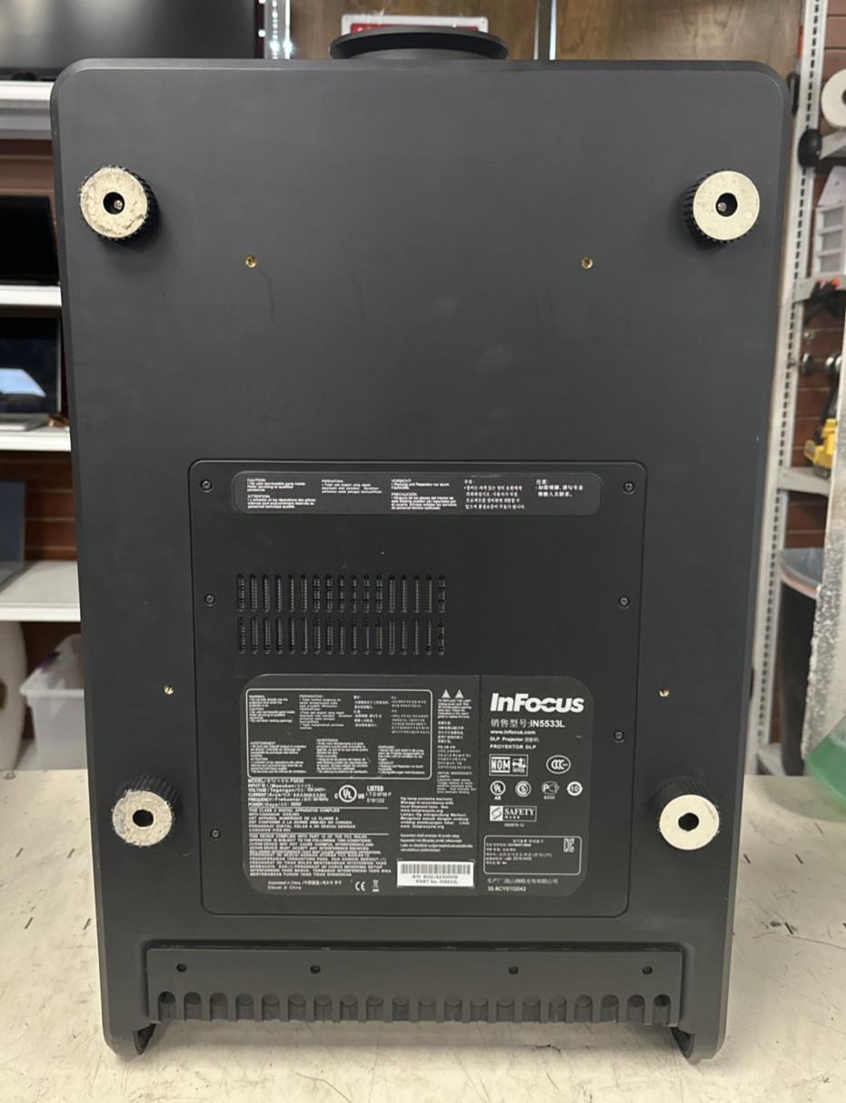InFocus IN5533 IN5533L HD 720P WXGA 1280X800 Projector 6000 LUMENS!