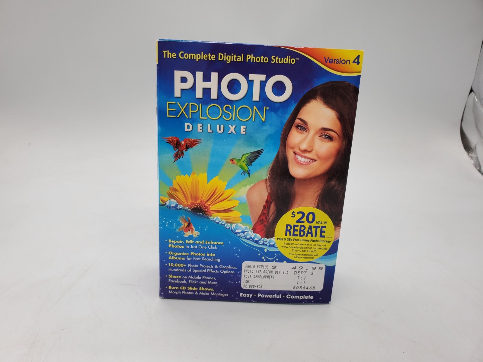 Photo Explosion Deluxe Version 4 (Nova)- Photo Editing Software -New SEALED
