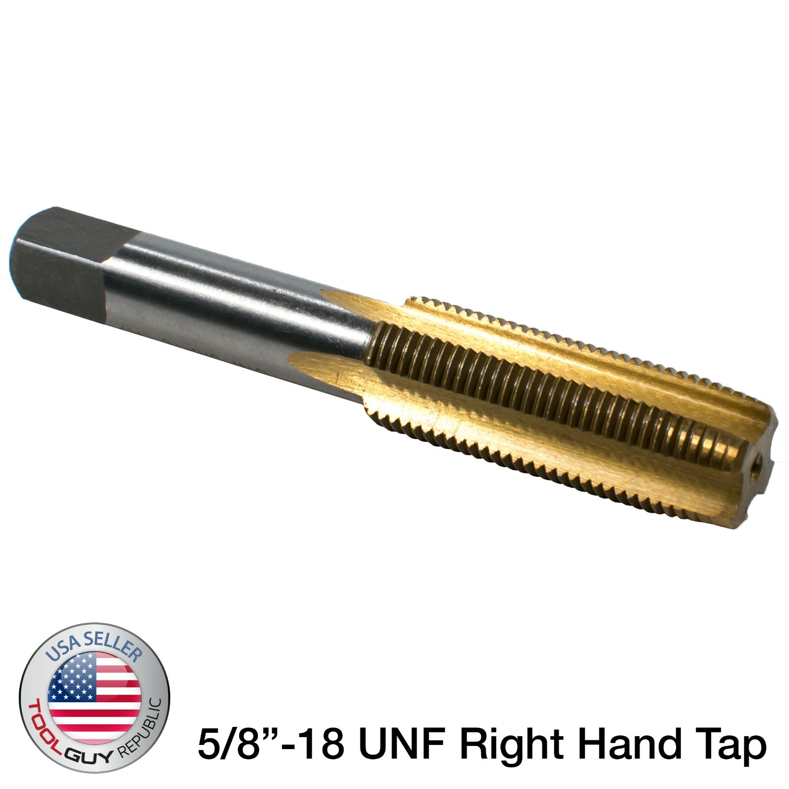 TGR 5/8"-18 UNF Right Hand Fine Thread Tap Tungsten Titanium Coated