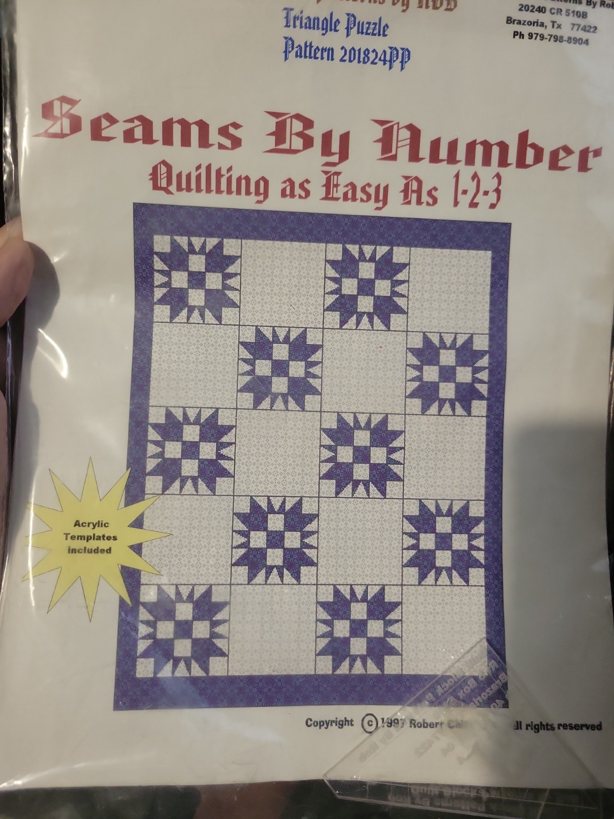 Quilt Bloxk Patterns By Rob Triangle Puzzle With Plastic Templates