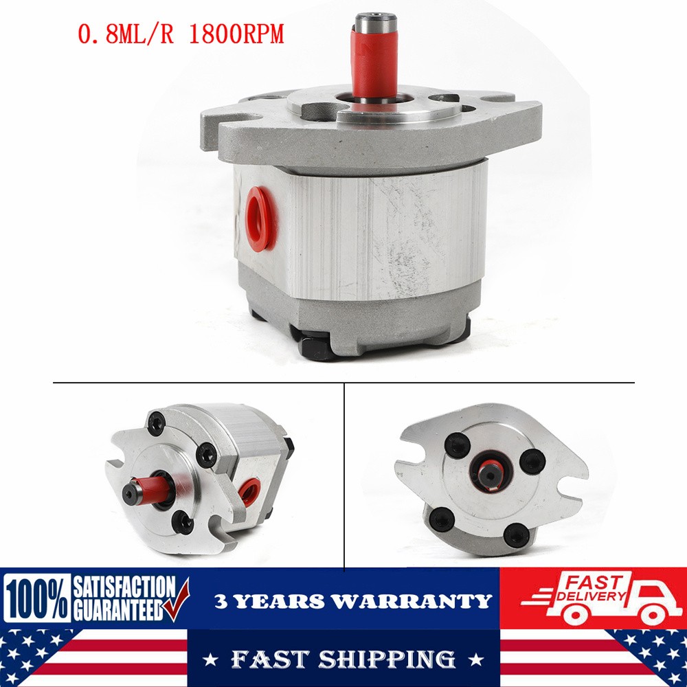 Hydraulic Gear Pump Flat Keyed Shaft SAE Flange Mounting Mini High Pressure