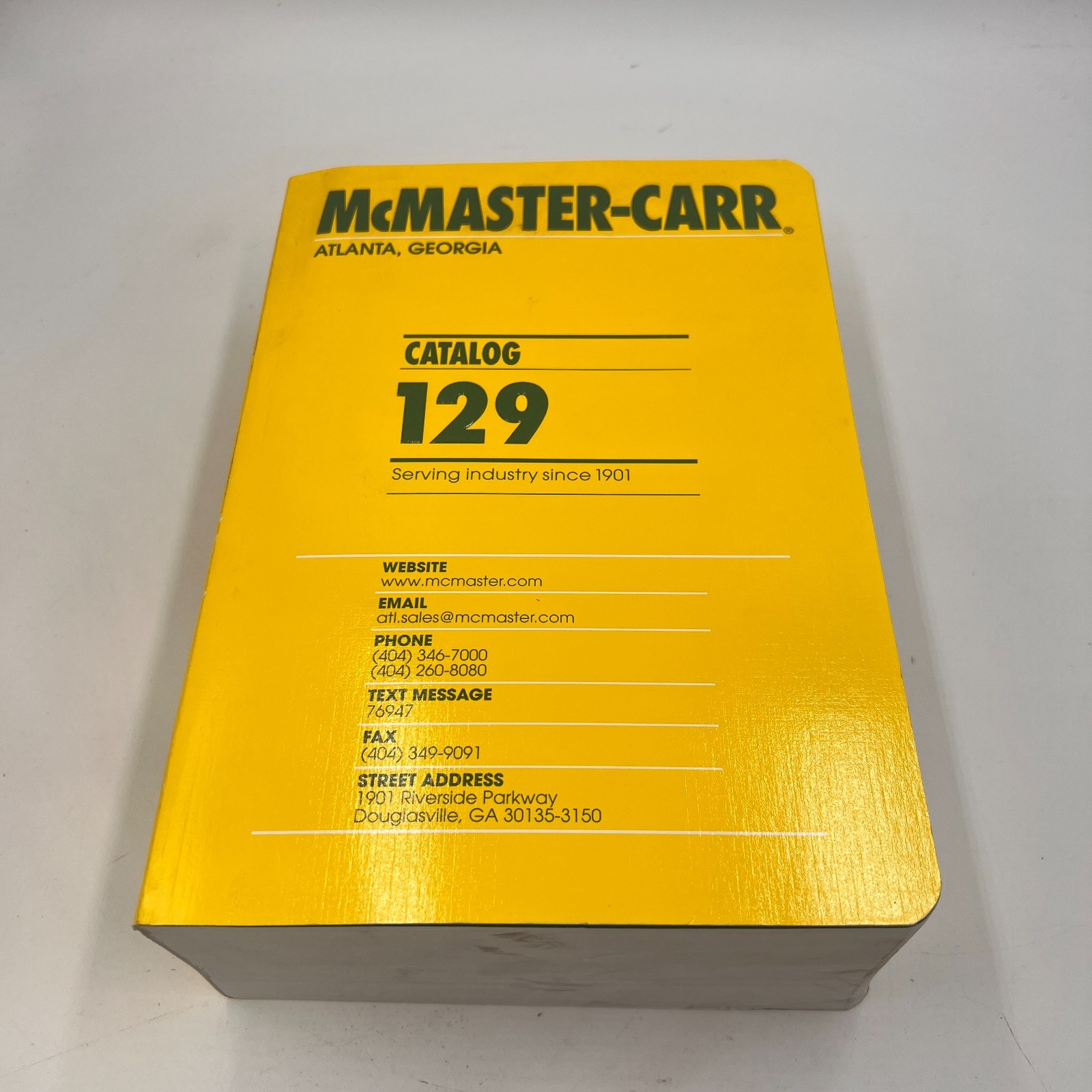 McMaster Carr Catalog #129 Atlanta Edition