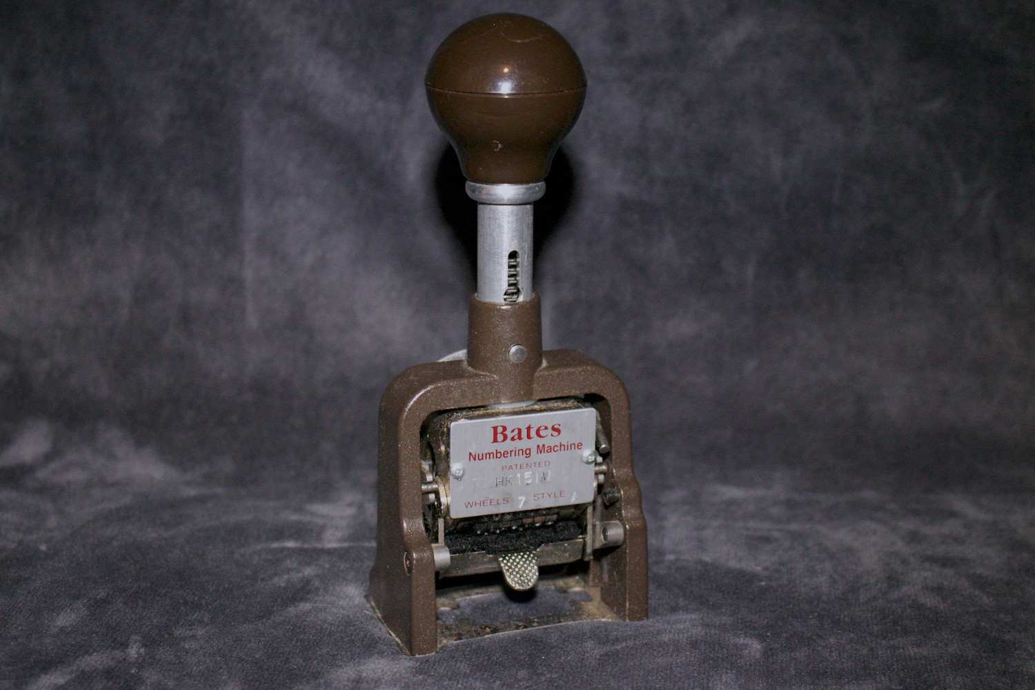 Bates Multiple Movement Numbering Machine HK151W - Wheels 7 Style A