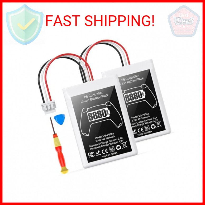 Kosker PS5 Controller Battery Replacement Kit Compatible with PlayStation 5 Orig