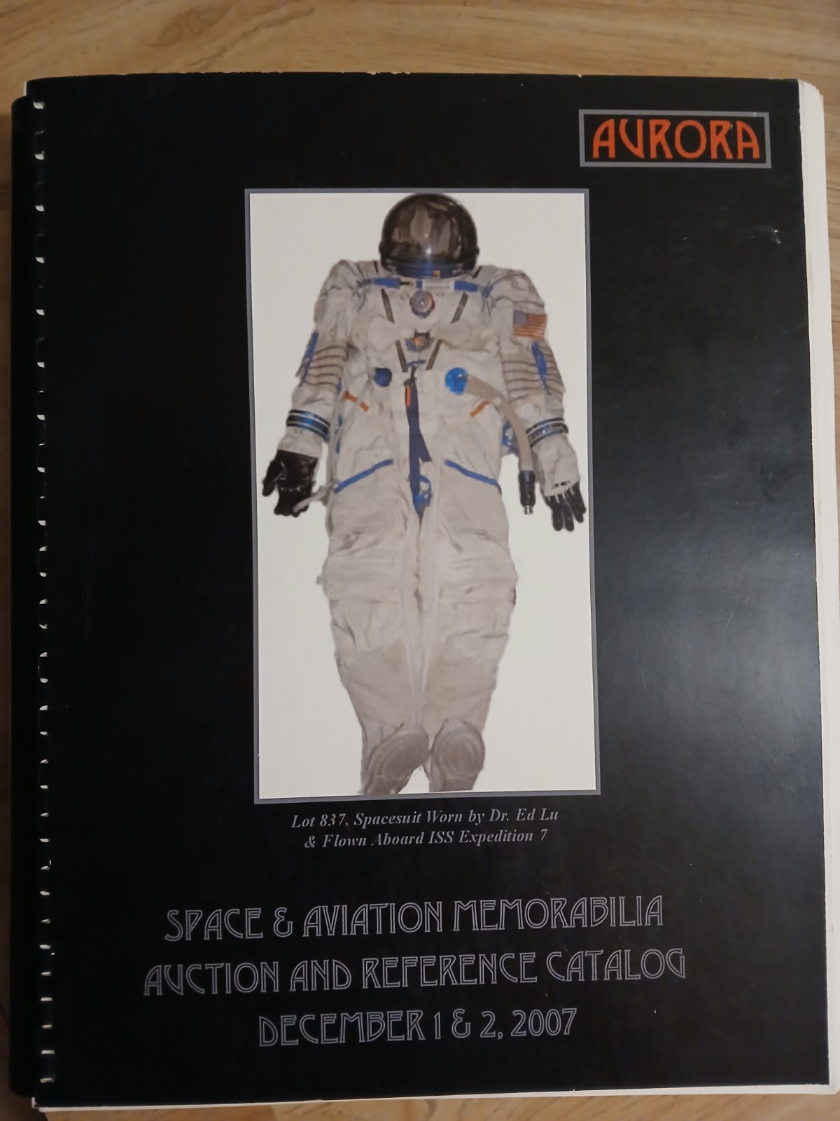 A catalog of Aurora auction NASA Mercury Gemini Apollo Shuttle Russian programs