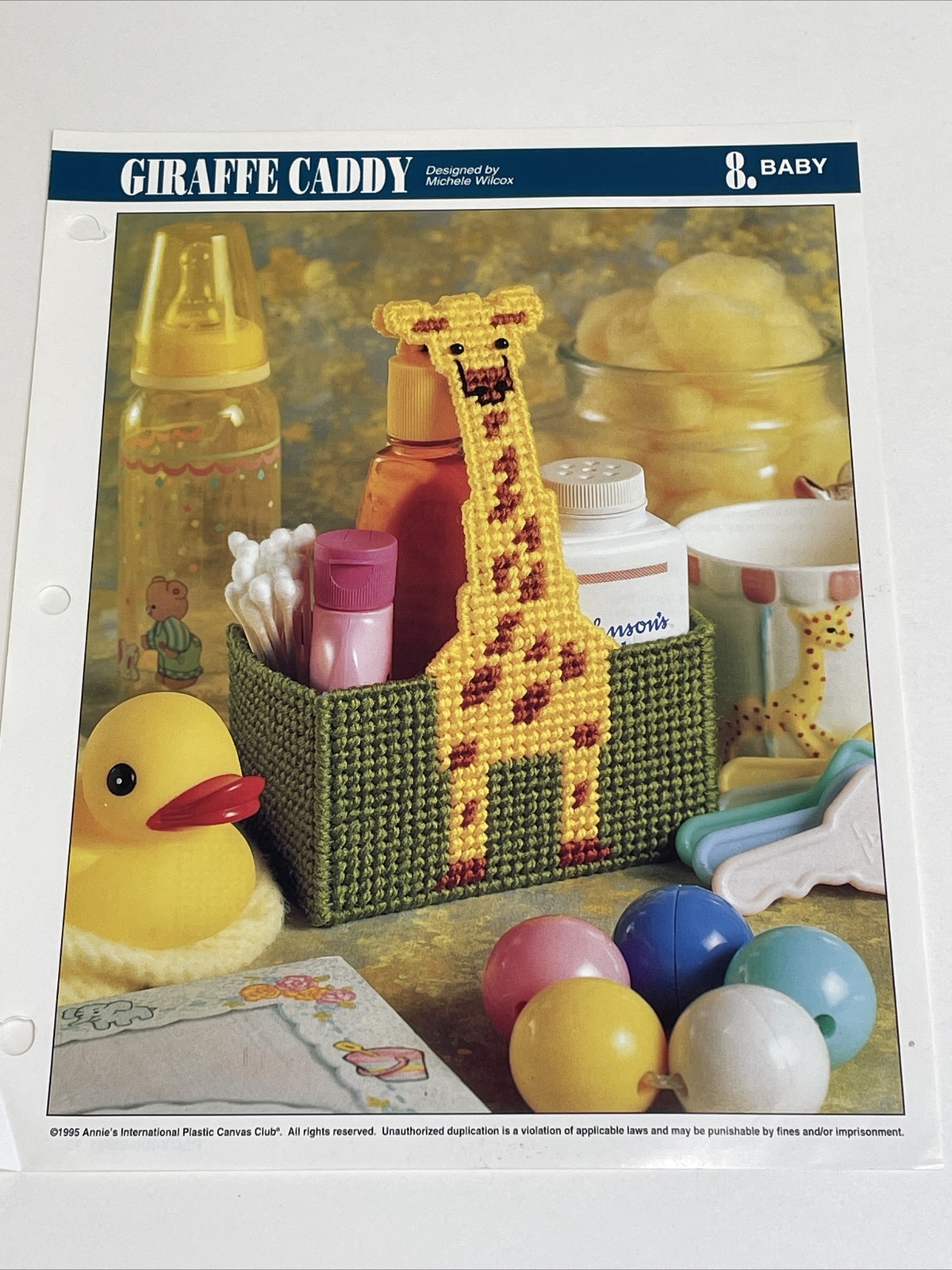 Giraffe Caddy Annie's Attic Plastic Canvas Pattern