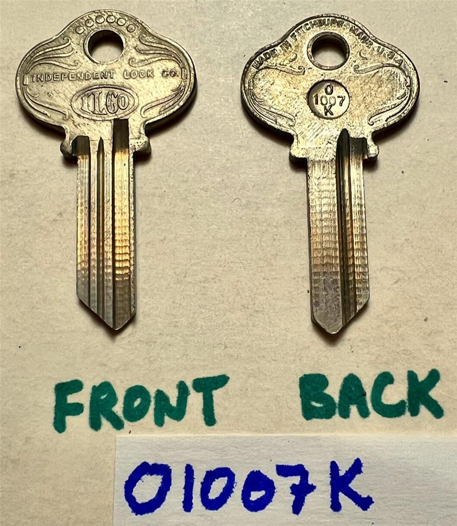 Vintage 1970s 1980s NOS ILCO O1007K key blanks new old stock 01007K