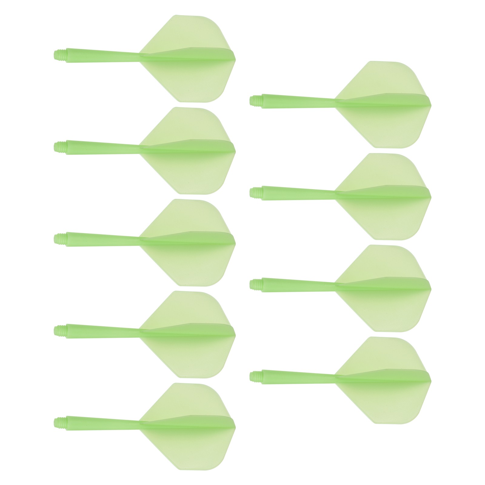 9Pcs Integrated Dart Shaft Flights,Lightweight Darts Flights Set(Green)