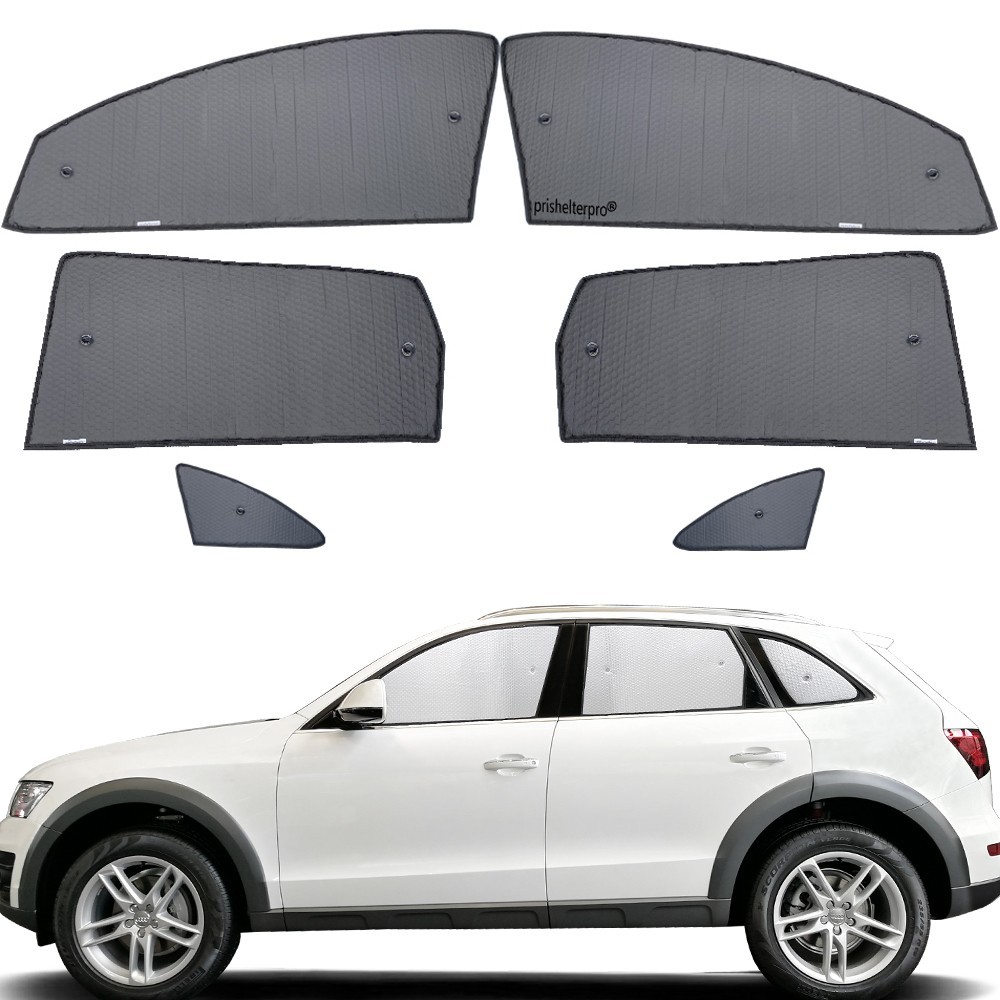 Fit For Audi Q5 2009-2017 Side Window Black Silver Camping Privacy Sunshade