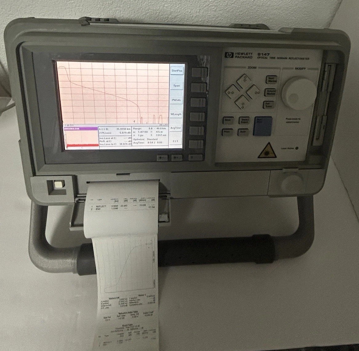 HP Agilent 8147 OTDR /E4310A/ E4324A, Optical Time Domain Reflector, accessories